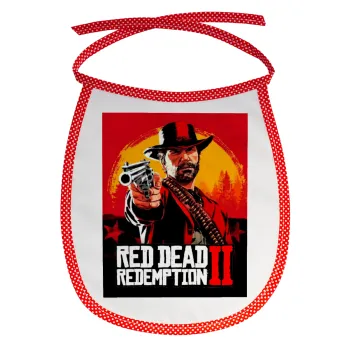 Red Dead Redemption 2, Σαλιάρα μωρού αλέκιαστη με κορδόνι Κόκκινη