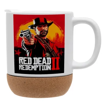 Red Dead Redemption 2, Κούπα, κεραμική με βάση φελού και καπάκι (ΜΑΤ), 330ml
