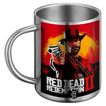 Red Dead Redemption 2, Ανοξείδωτη Μεταλλική Κούπα 450ml - Διπλού Τοιχώματος