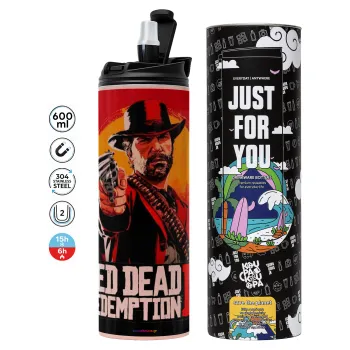 Red Dead Redemption 2, Tumbler stainless steel PINK 600ml