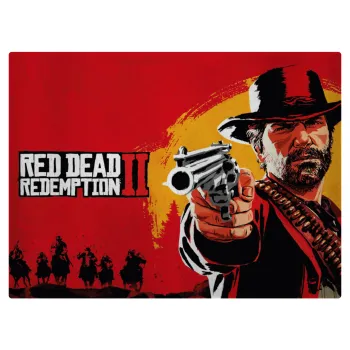 Red Dead Redemption 2, Επιφάνεια κοπής γυάλινη (38x28cm)