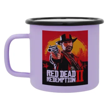 Red Dead Redemption 2, Κούπα Μεταλλική εμαγιέ ΜΑΤ Light Pastel Purple 360ml
