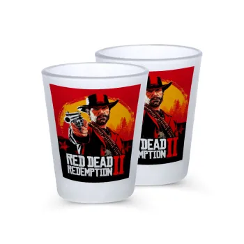Red Dead Redemption 2, Σφηνοπότηρα γυάλινα 45ml του πάγου (2 τεμάχια)