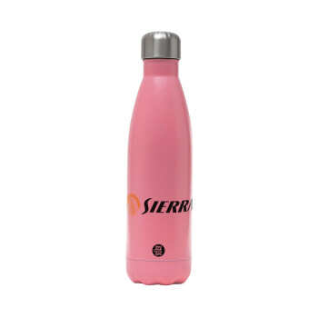 SIERRA, Metal mug thermos Pink Mat (Stainless steel), double wall, 500ml