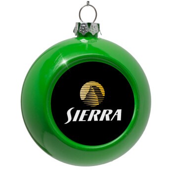 SIERRA, Green Christmas tree ornament bauble 8cm