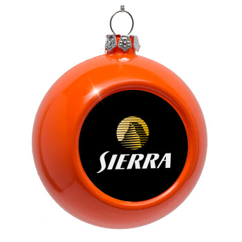 SIERRA, Orange Christmas tree ornament bauble 8cm