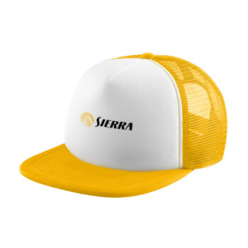 SIERRA, Καπέλο παιδικό Soft Trucker με Δίχτυ Κίτρινο/White 