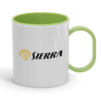SIERRA, Κούπα (πλαστική) (BPA-FREE) Polymer Πράσινη για παιδιά, 330ml