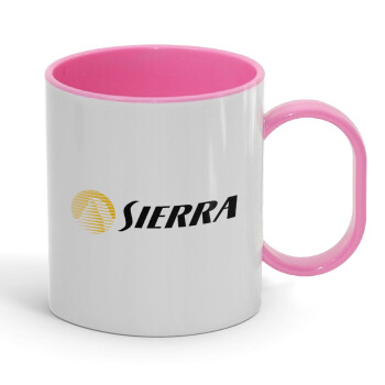 SIERRA, Κούπα (πλαστική) (BPA-FREE) Polymer Ροζ για παιδιά, 330ml