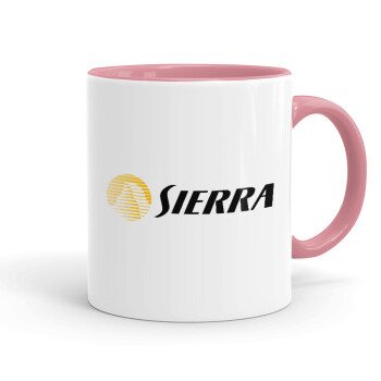 SIERRA, Κούπα χρωματιστή ροζ, κεραμική, 330ml