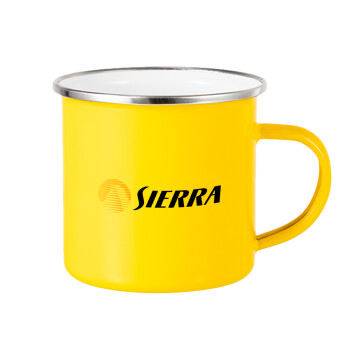 SIERRA, Κούπα Μεταλλική εμαγιέ Κίτρινη 360ml