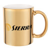 Mug ceramic, gold mirror, 330ml