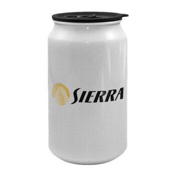 SIERRA, Κούπα ταξιδιού μεταλλική με καπάκι (tin-can) 500ml