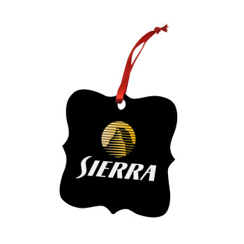 SIERRA, Χριστουγεννιάτικο στολίδι polygon ξύλινο 7.5cm