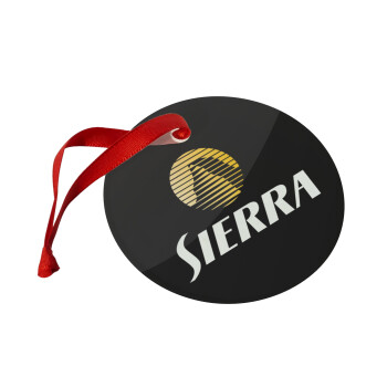 SIERRA, Χριστουγεννιάτικο στολίδι γυάλινο 9cm