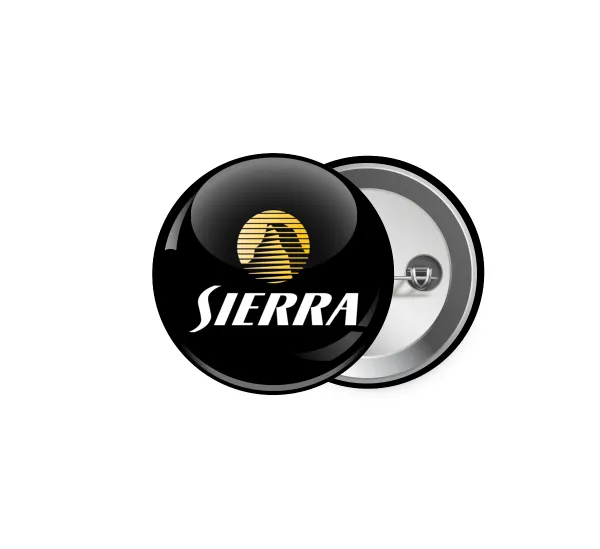 SIERRA — Pin badge, 5cm