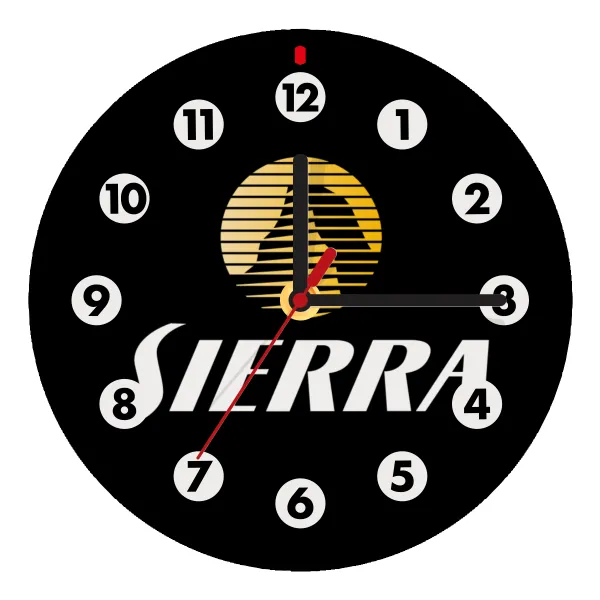 SIERRA — Wooden wall clock (20cm)
