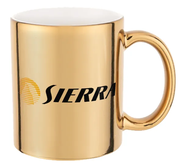 SIERRA — Mug ceramic, gold mirror, 330ml