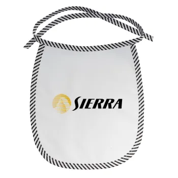 SIERRA, Σαλιάρα μωρού αλέκιαστη με κορδόνι Μαύρη