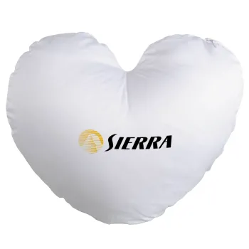 SIERRA, Μαξιλάρι καναπέ καρδιά 40x40cm περιέχεται το  γέμισμα