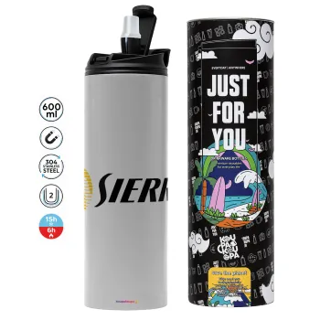 SIERRA, Tumbler stainless steel GREY 600ml