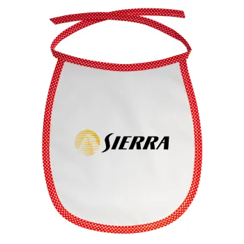 SIERRA, Σαλιάρα μωρού αλέκιαστη με κορδόνι Κόκκινη
