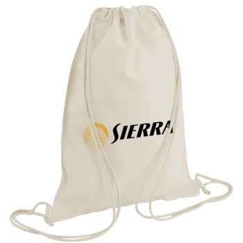 SIERRA, Τσάντα πλάτης πουγκί GYMBAG natural (28x40cm)