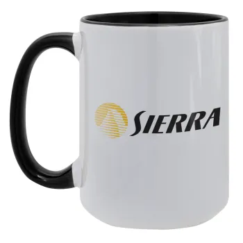 SIERRA, Κούπα Mega 15oz, κεραμική Μαύρη, 450ml