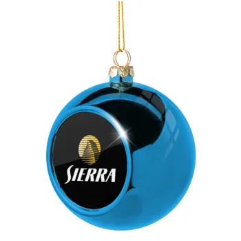 SIERRA, Blue Christmas tree ball ornament 8cm