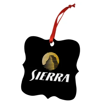 SIERRA, Στολίδι Χριστουγεννιάτικο στολίδι polygon ξύλινο 7.5cm