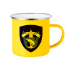 Yellow Enamel Metallic Cup 360ml
