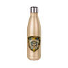 Glitter gold stainless steel thermos bottle, double-walled, 500ml