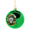 Green Christmas tree ornament ball 8cm