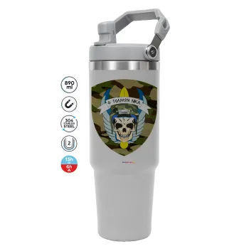 Special force, GREY color, 890ml (30oz) stainless Steel Tumbler with Handle