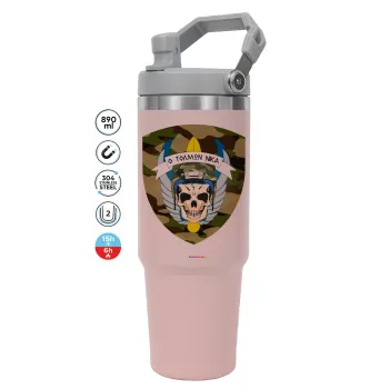 Special force, Pink color, 890ml (30oz) stainless Steel Tumbler with Handle