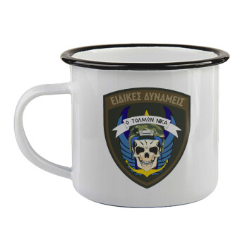 Hellas special force's, Κούπα εμαγιέ με μαύρο χείλος 360ml