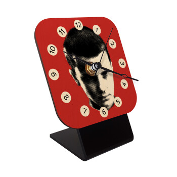 Stranger Things Eleven, Quartz Table clock in natural wood (10cm)