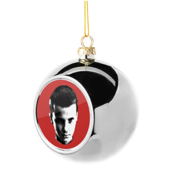 Stranger Things Eleven, Στολίδι Χριστουγεννιάτικη μπάλα δένδρου Ασημένια 8cm