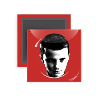 Stranger Things Eleven, Μαγνητάκι ψυγείου τετράγωνο διάστασης 5x5cm