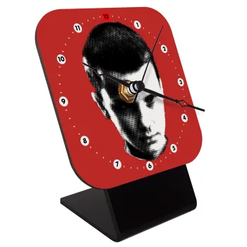 Stranger Things Eleven, Επιτραπέζιο ρολόι ξύλινο με δείκτες (10cm)