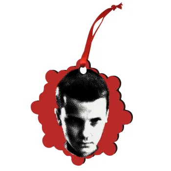 Stranger Things Eleven, Στολίδι Χριστουγεννιάτικο στολίδι snowflake ξύλινο 7.5cm