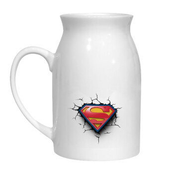 Superman cracked, Milk Jug (450ml) (1pcs)