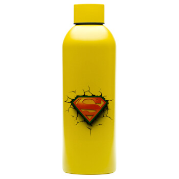 Superman cracked, Μεταλλικό παγούρι νερού, 304 Stainless Steel 800ml