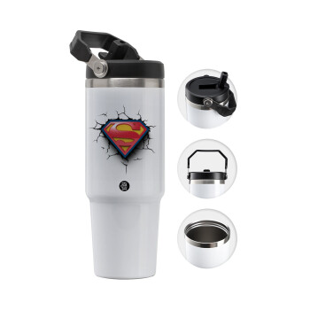 Superman cracked, Θερμός Ανοξείδωτο 30oz με χερούλι