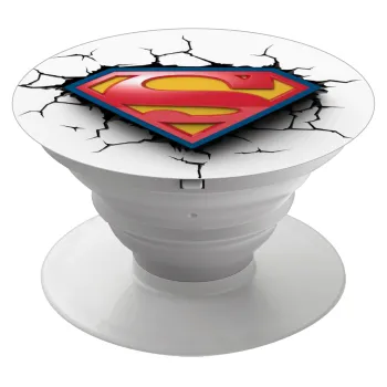 Superman cracked, Phone Holders Stand  Λευκό Βάση Στήριξης Κινητού στο Χέρι