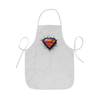 Superman cracked, Ποδιά Σεφ ολόσωμη κοντή  Παιδική (44x62cm)