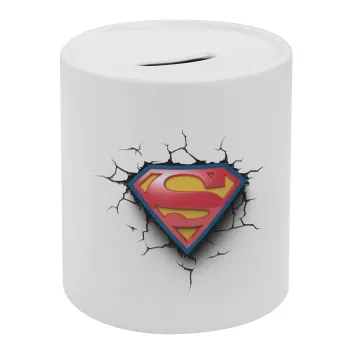 Superman cracked, Κουμπαράς πορσελάνης με τάπα