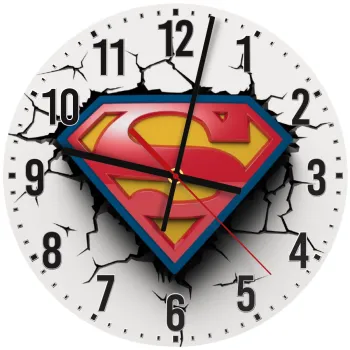 Superman cracked, Ρολόι τοίχου ξύλινο (30cm)