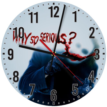 Why so serious?, Ρολόι τοίχου ξύλινο (30cm)