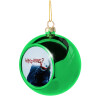 Green Christmas tree ornament ball 8cm